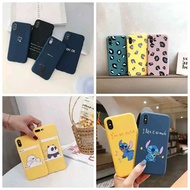 

6.4'' For Samsung Galaxy A50 A 50 2019 Phone Case Silicon Matte Soft Cute Cat Matte Cover For Samsung A505F A505 Christmas