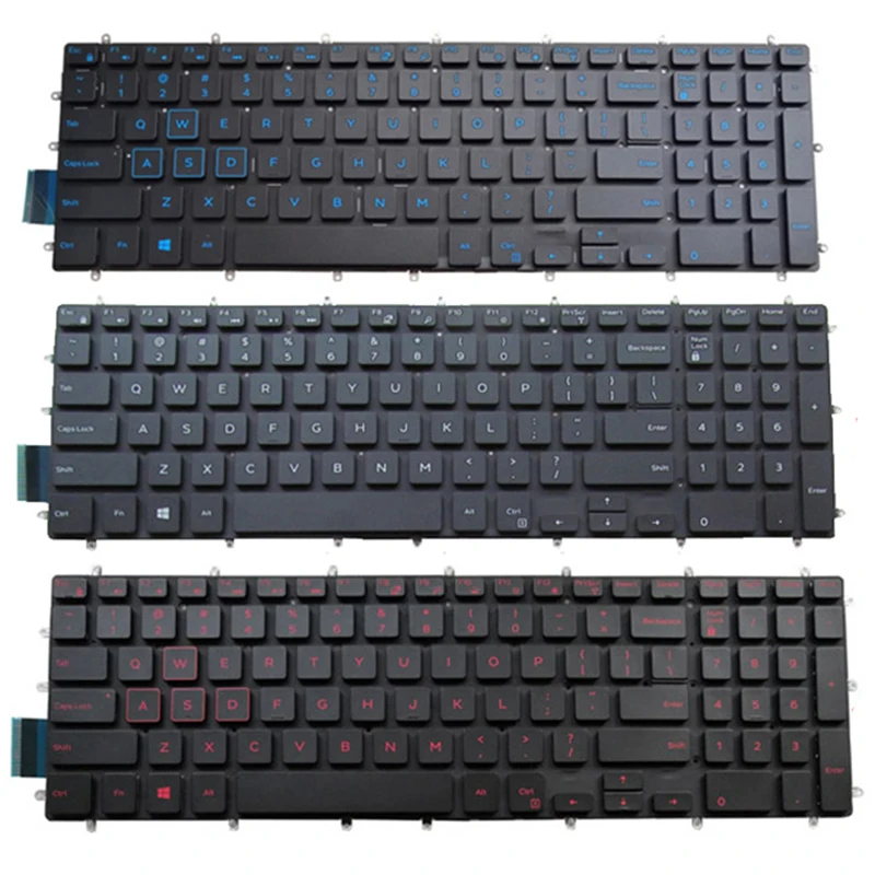 teclado retroiluminado de substituição para dell laptop de jogos de de