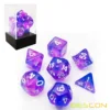 Bescon New Moonstone Dice Orchid, Polyhedral Dice Set of 7 5