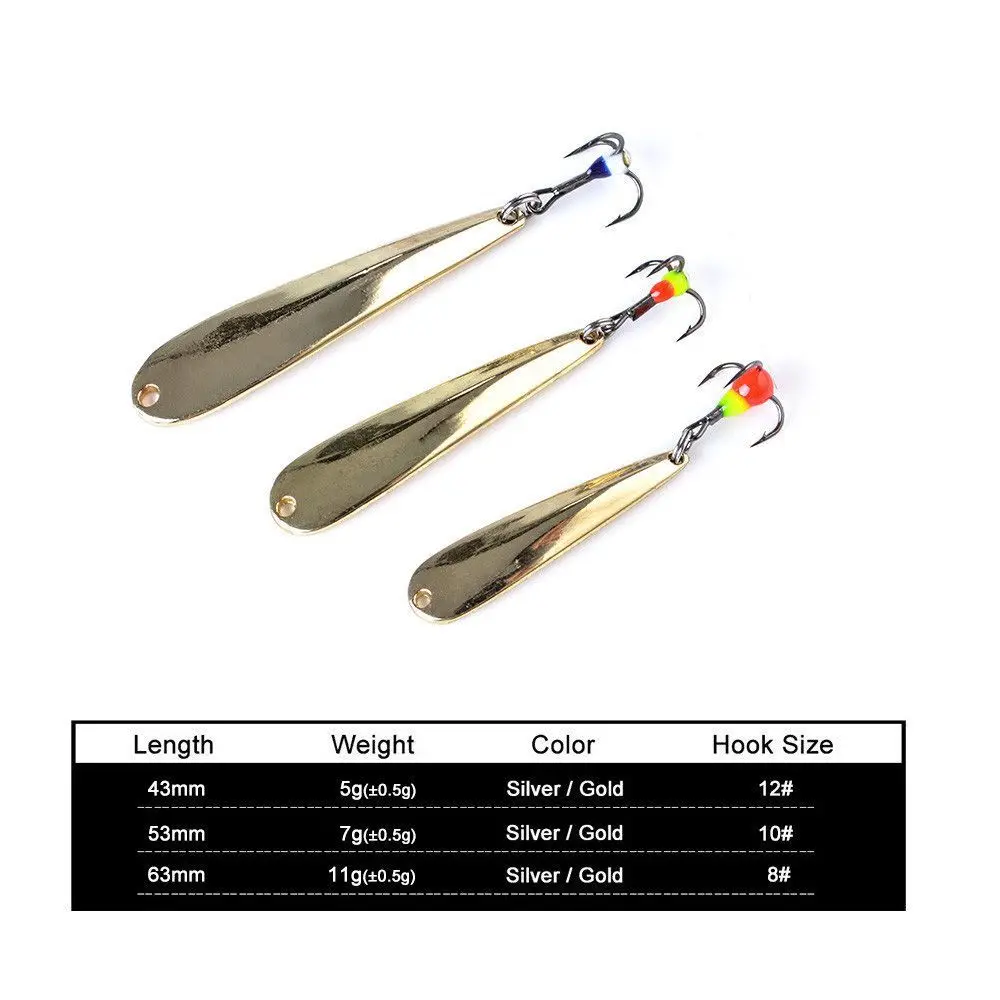 1PC ܿ   ̳ 5g/7g/11g  ǹ ݼ Spoonbait ϵ Ȥ Ʈ ũ  ġ ũ AAccessories