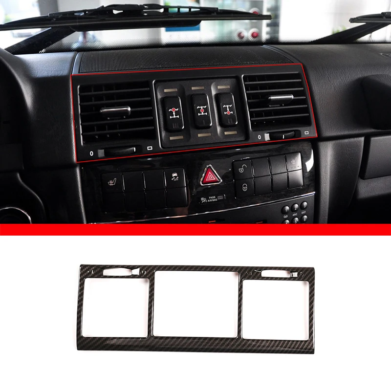

For Mercedes-Benz G-Class 04-11 G500 G55 Central Control Air Conditioning Air Outlet Decorative Frame ABS Interior Accessories