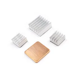 Kit de dissipateurs thermiques en aluminium haute Performance Raspberry Pi, 40 pièces, pour Raspberry Pi B B B + 2 et 3, dissipateur de chaleur, tampons en cuivre 