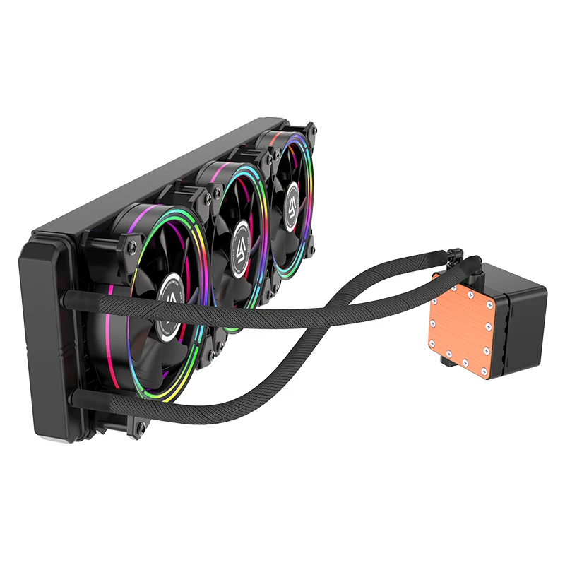 ALSEYE H360 AIO жидкий кулер для процессора RGB вентилятор водяного охлаждения 120 мм PWM вентилятор кулер для воды для LGA 775/115x/1366/2011/AM2/AM3/AM4
