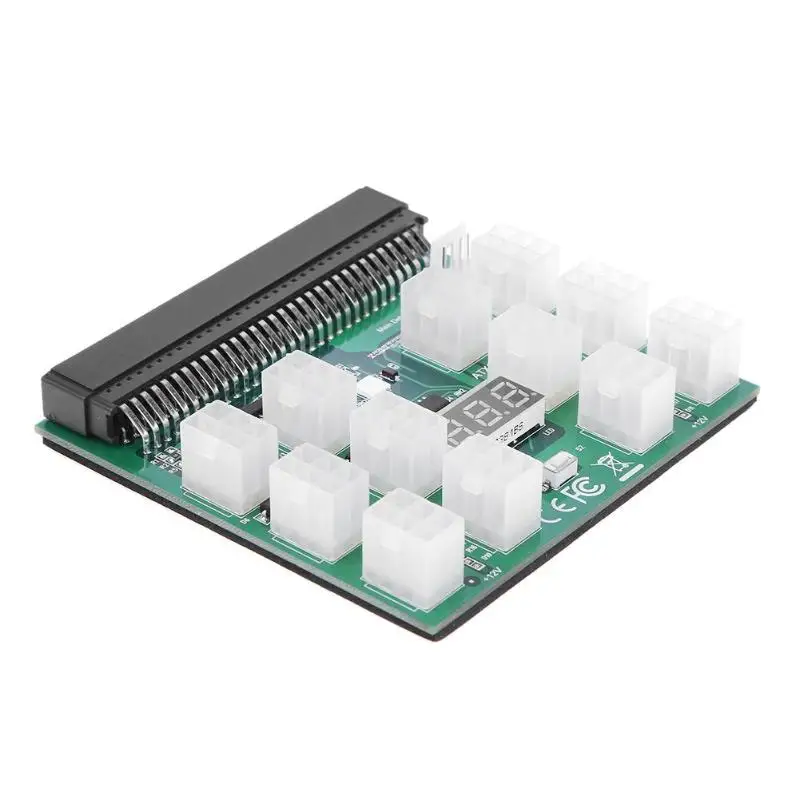 

12 X 6Pin Power Supply Adapter 3 Colors LED 12V Breakout Board Converter for HP Server GPU