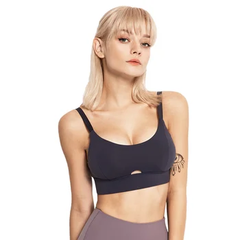 

Women Sports Straps Padded Bra Sexy Athletic Gym Buckles Underwear Female Running Fitness Workout Sport Tops