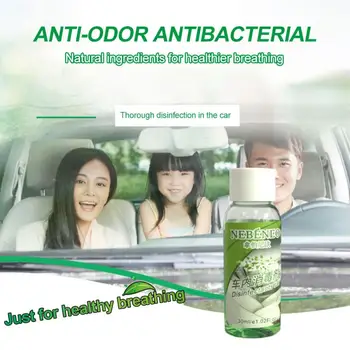 

1Pcs 30ml Automobile Disinfectant Deodorization Formaldehyde Removal Air Purification Atomizing Liquid Environmental Protection