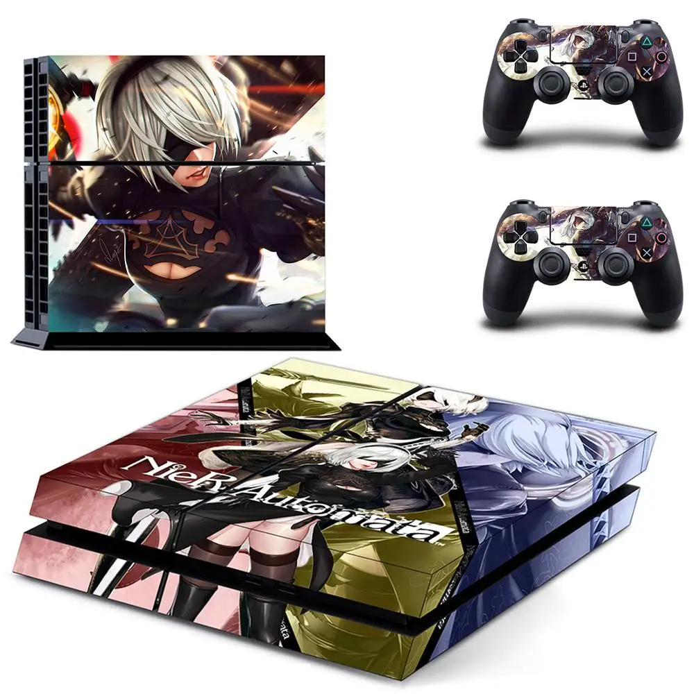 GYTM0983 NieR: Automata PS 4 sticker s PS4 Виниловая наклейка для кожи Play station 4 Adesivos Pegatinas для консоли playstation 4 и 2 контроллера - Цвет: GYTM0983