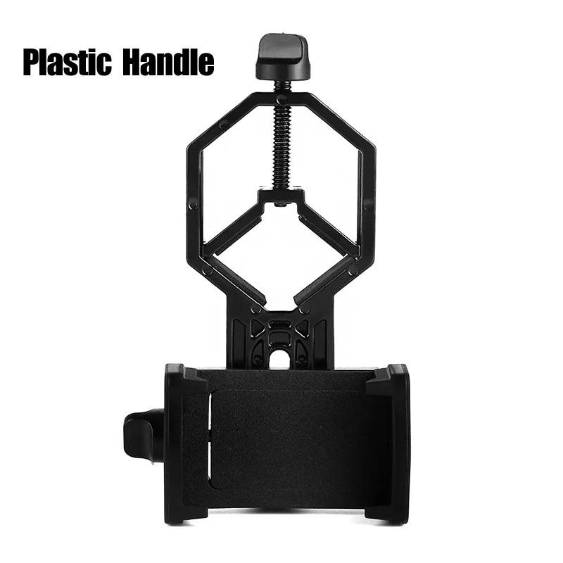 Plastic Handle Бинокль монокулярный телескоп Универсальный адаптер для сотового телефона крепление для телескопа Зрительная труба поддержка телефона окуляр D: 25-48 мм - Цвет: Plastic Handle