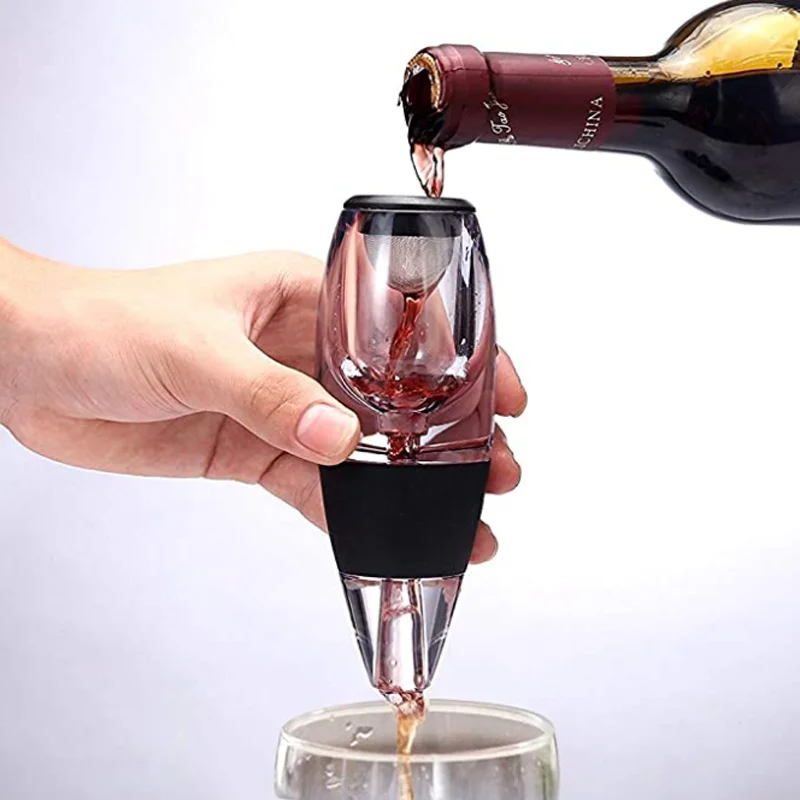 Food-grade hot-selling decanter with filter red wine aerator magic |