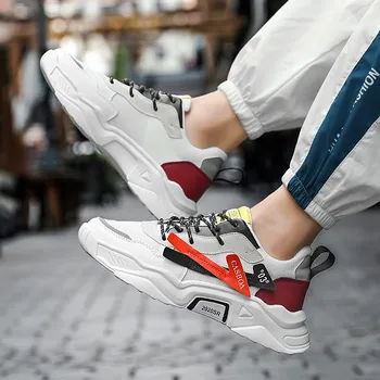 

Brand Men's Casual Shoes Breathable Spring Sneakers Footwears Fashion Zapatillas Sport Breathable mesh sports and leisure shoes