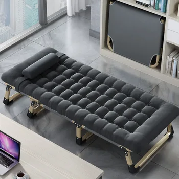 

Folding bed folding home simple lunch break bed nap office artifact multifunctional recliner