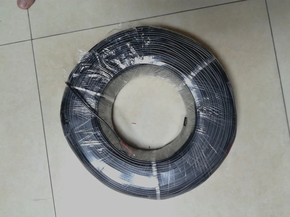 1 Катушка 300 м черный кабель 22AWG 2 жильный ПВХ в 80 ° c Новый|Электрические провода| |