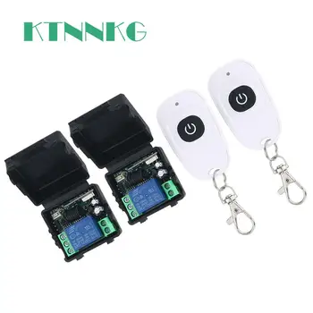 

433MHz DC 12V 1way Remote Relay Module Wireless Electronic Door Relay Switch RF Remote Garage Poower Control Drop ship