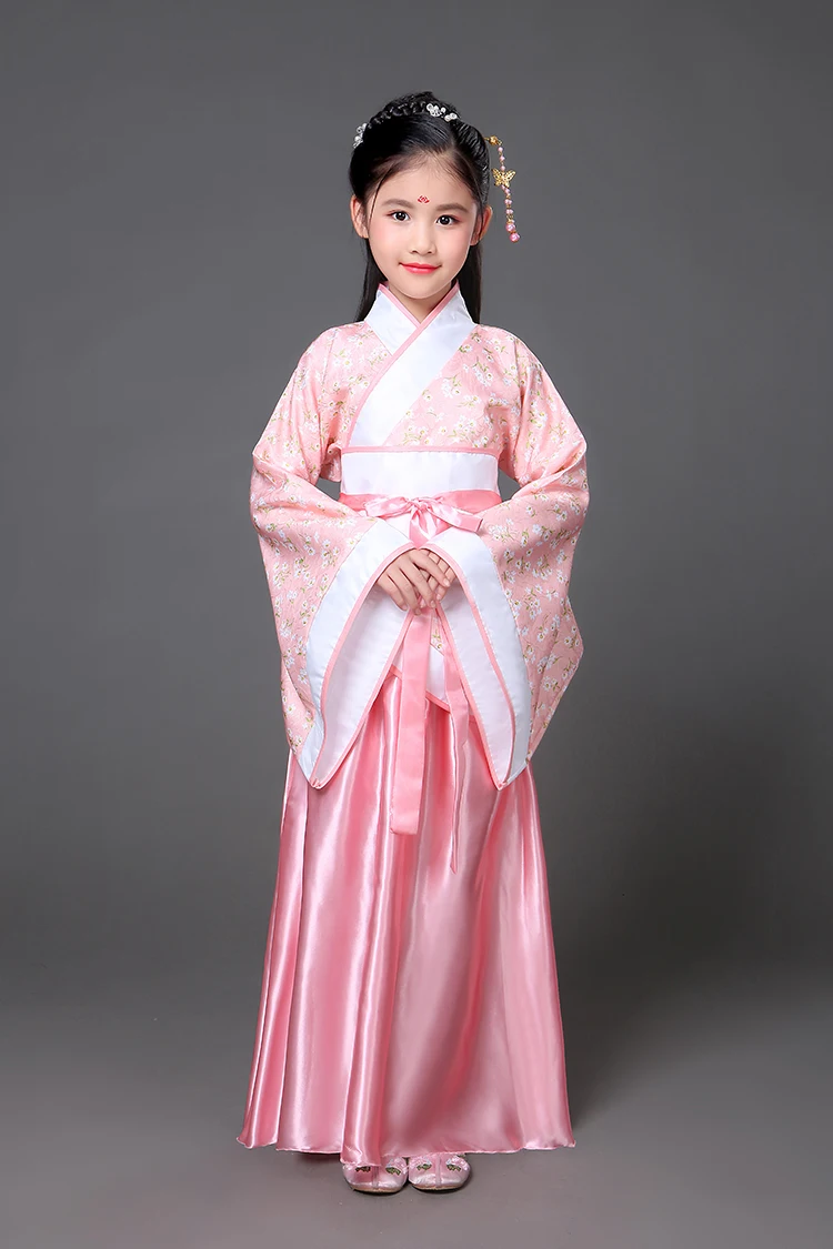 Новинка года; Детский костюм в китайском стиле; Hanfu Disfraz сказочное платье для девочек в стиле династии Тан; Королевское Платье принцессы Hanfu для выступлений - Цвет: 6