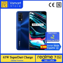 Смартфон глобальная версия realme 7 Pro, 8 + 128 ГБ, процессор Snapdragon 720G, экран 6,4 дюйма AMOLED, 4 камеры 64 мп, 65 Вт, NFC
