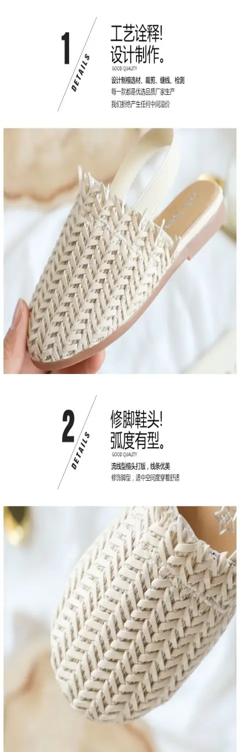 child shoes girl 2022 Summer Fashion Children's Rattan Woven Sandals Girls Flat Casual In The Kids Home Footwear Sandalias Niña Unisex Shoes child shoes girl