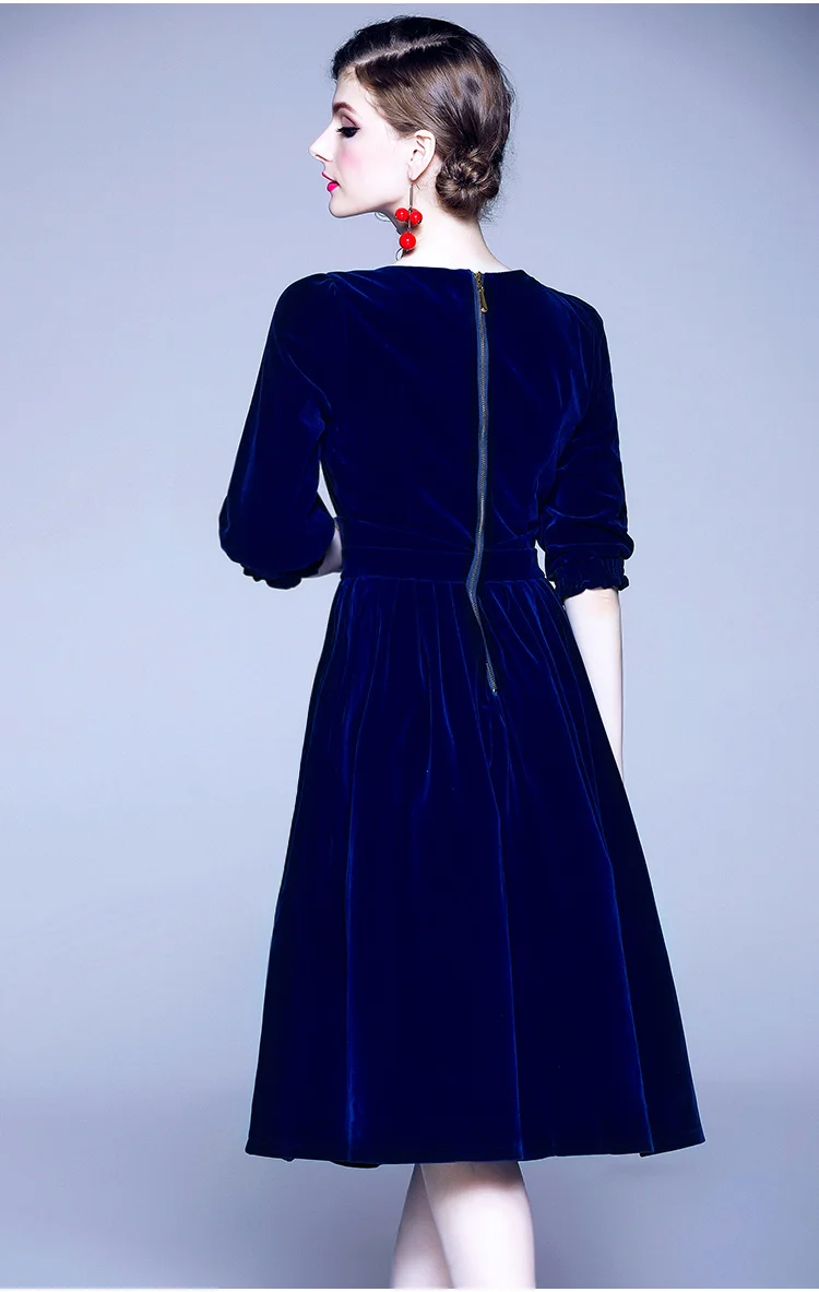 Новое женское Красное рождественское готическое бархатное зимнее платье Vestido Invierno Mujer миди вечерние офисные женские платья ropa mujer K8869