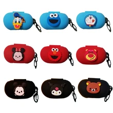 Мультяшный милый мягкий силиконовый чехол для samsung Galaxy Buds чехол для зарядки беспроводные наушники защитный чехол