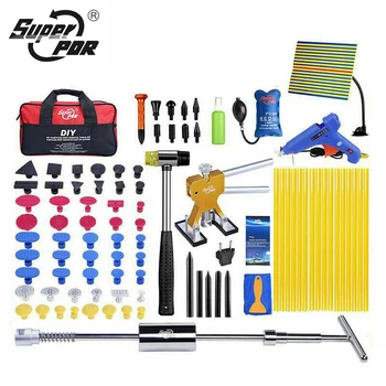 Best Super PDR Tools Paintless Car Dent Repair Tool Kit, Glue Gun Stick, Hammer, Bridge Puller With Tool Bag Dent Remover Hand Tools
