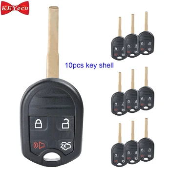 

KEYECU 10pcs for Ford C-Max Escape Focus Fiesta Transit Connect Remote Key Shell Case CWTWB1U793