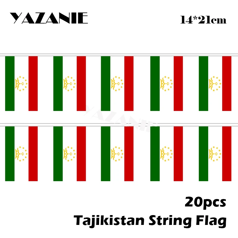 YAZANIE 14*21 см 20 шт. 5 м флаг из Вьетнама ткань Бантинг Свадебный флажок для фестиваля баннер Национальный кантри Бантинг