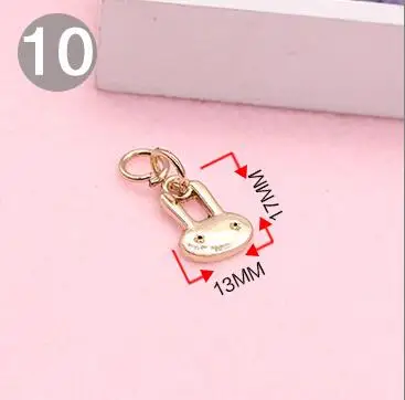 Затуплённый Металлическая молния слайдер тянуть кулон жемчуг diy аксессуары молния мешок украшения аксессуары - Цвет: Затуплённый