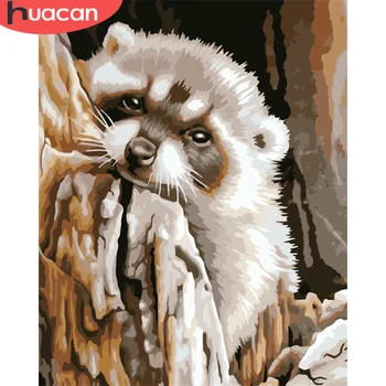 

HUACAN Paint By Number Bear DIY Pictures By Numbers Koala Kits Drawing On Canvas Hand Painted Painting Art Gift Home Decor