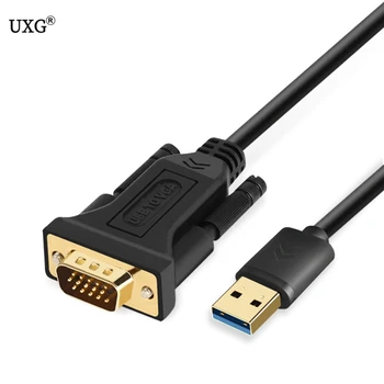 

USB 3.0 Male to VGA Male Cable 1.5m 3m Type-c USB 3.1 to VGA Adapter Audio Converter for PC Laptop HDTV Monitors Windows XP/10/8