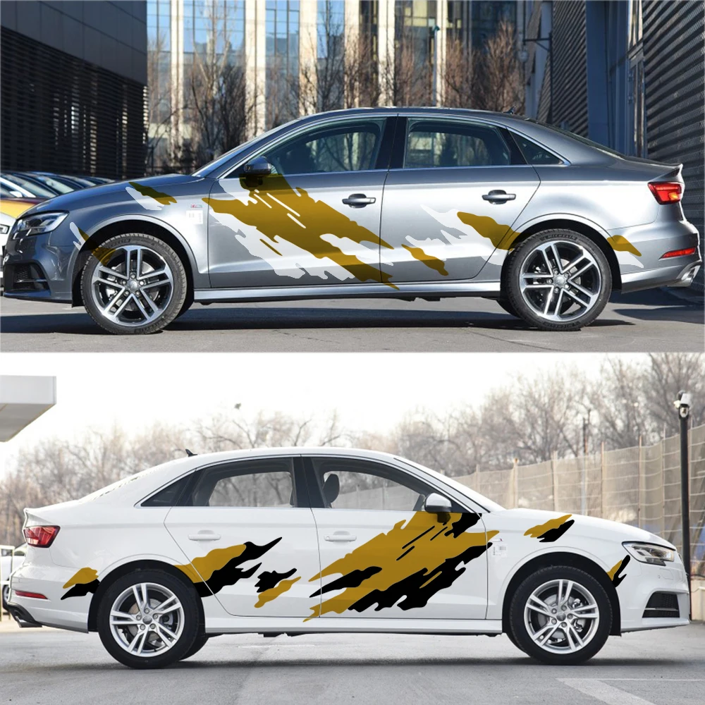 2 шт./компл. автомобильные боковые наклейки Авто Виниловая пленка Сделай Сам