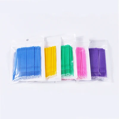 Eyelashes-Brushes Microbrushes Applicators Disposable for Individual Mascara 100pcs/Pack