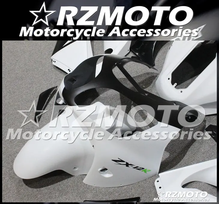 ABS мотоцикл обтекатель комплект для KAWASAKI ZX-12R 2000-2001 год кузов литьевая форма Магазин № 2087
