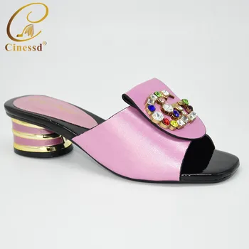 

Design Shoes Women Luxury 2020 Italian In Women High Quality African Wedding Shoes Spring Shoes Platform Women Summer Slippers