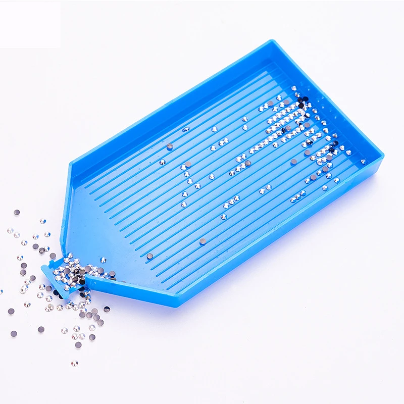 1Pc Diamant Malerei Tablett Platte Große Kapazität Platz Punkt Bohrer Stickerei Werkzeug Diamant Stickerei Zubehör – Detail 6