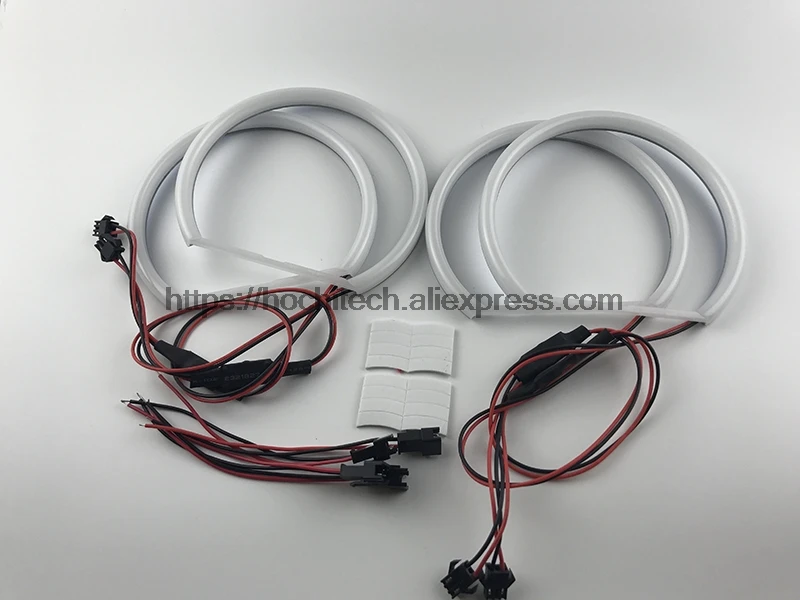 HochiTech для GMC Sierra 1500 2500 3500 автомобильный Стайлинг ультра яркий молочный Белый Halo легкий автомобильный, smd-индикатор angel eyes Halo Кольцо Комплект
