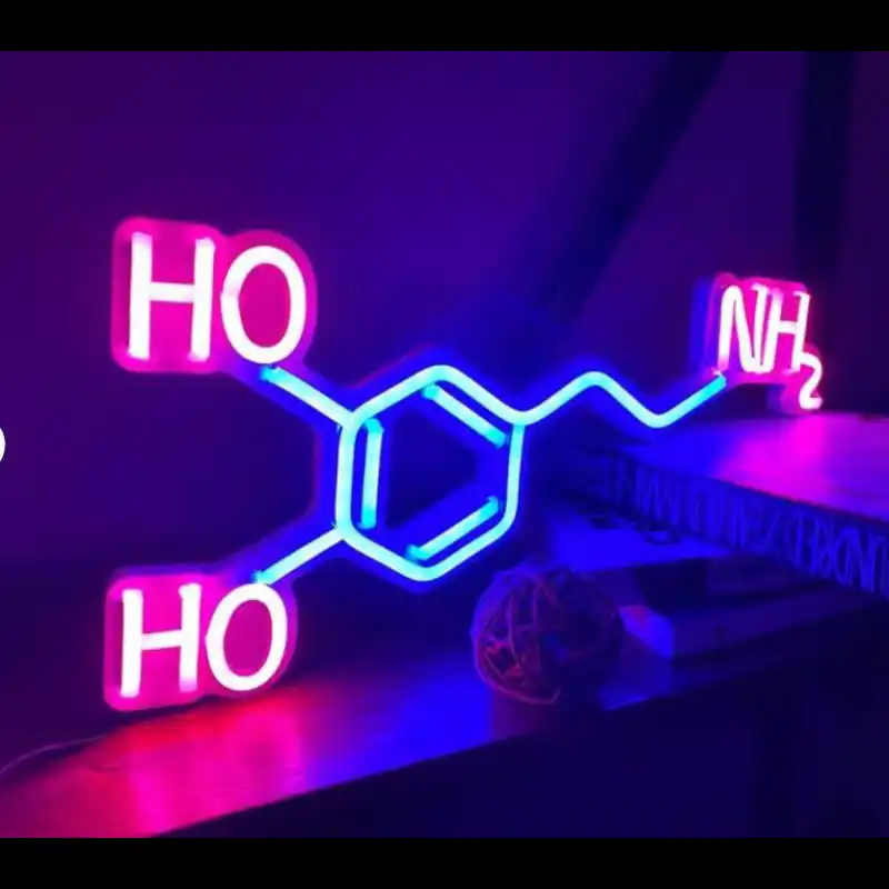 リトル分子のドーパミンネオンサインネオン看板部屋壁の装飾の結婚式ゲームルームのインテリア 飾り額 看板 Aliexpress