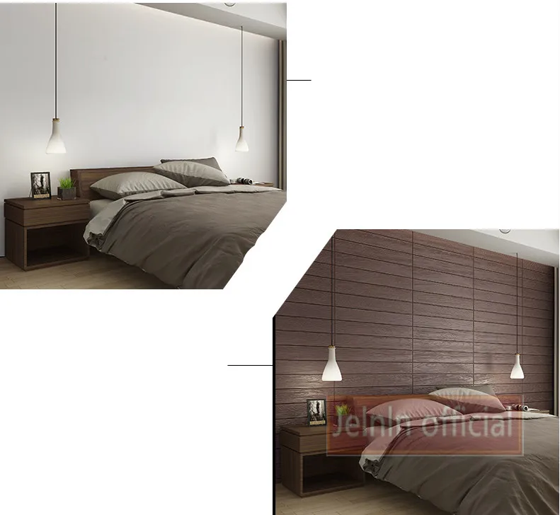 Деревянные 3d пены наклейки на стену гостиная спальня кирпич ТВ задний план стены Водонепроницаемый самоклеящаяся обойная панель наклейки