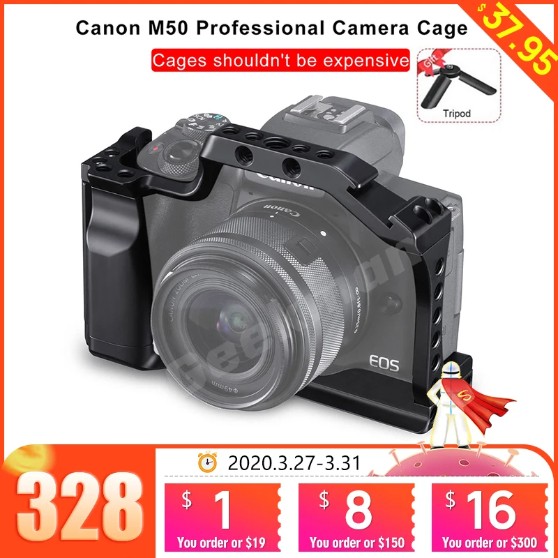 Клетка для цифровой зеркальной камеры Canon EOS M50/M5 клетка с креплением Горячий