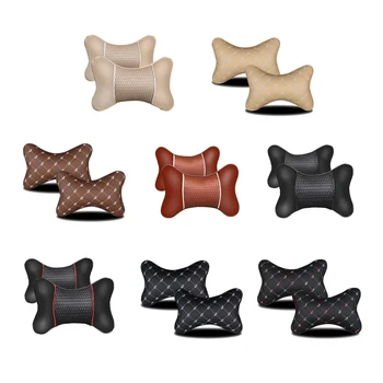 

2020 New 2pcs/set Car Neck Pillow Automobile Head Neck Rest Cushion Neck Support