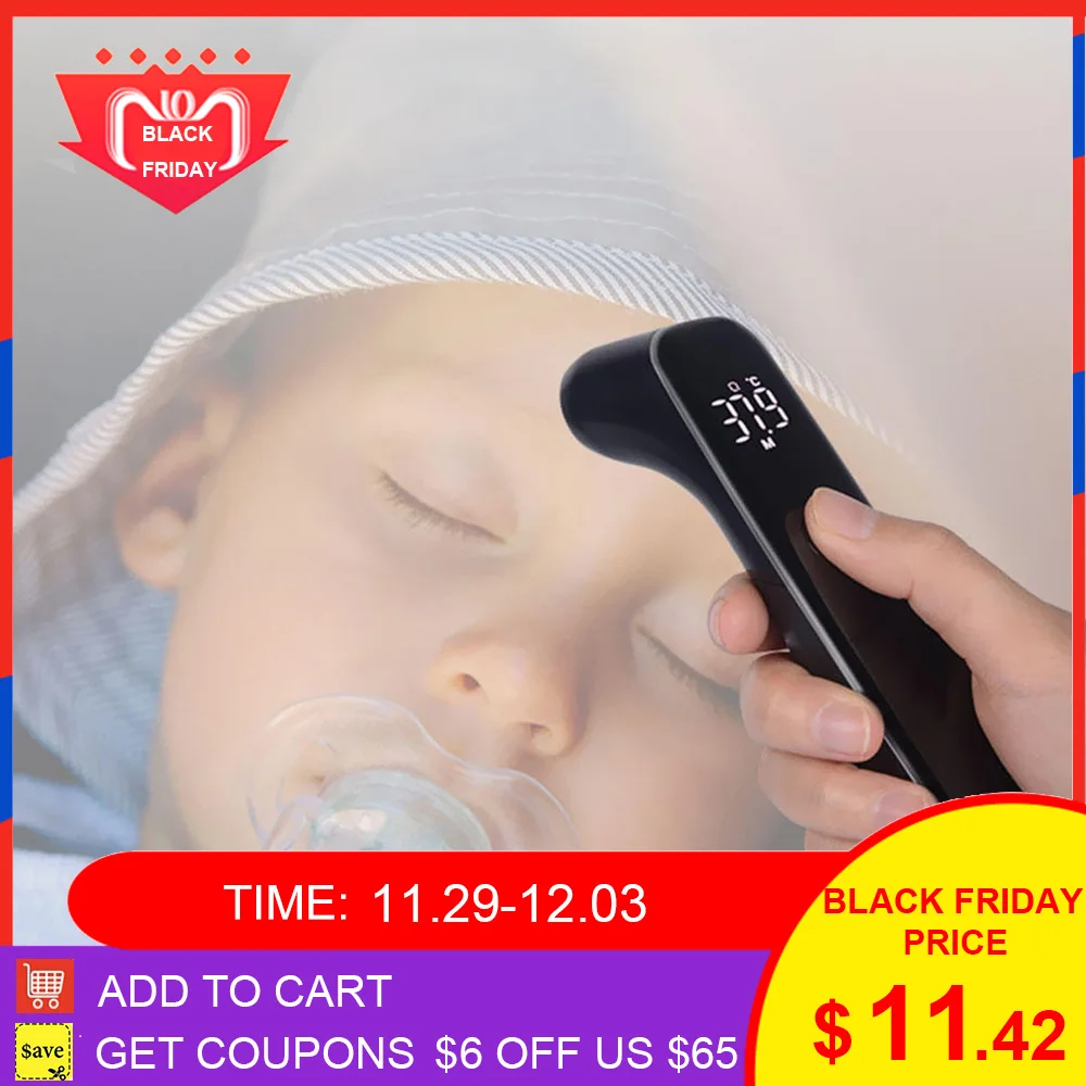

T09 LED Full Screen Smart Body Thermometer 1S Instant Measure Infrared Digital Temperature Meter from Xiaomi youpin