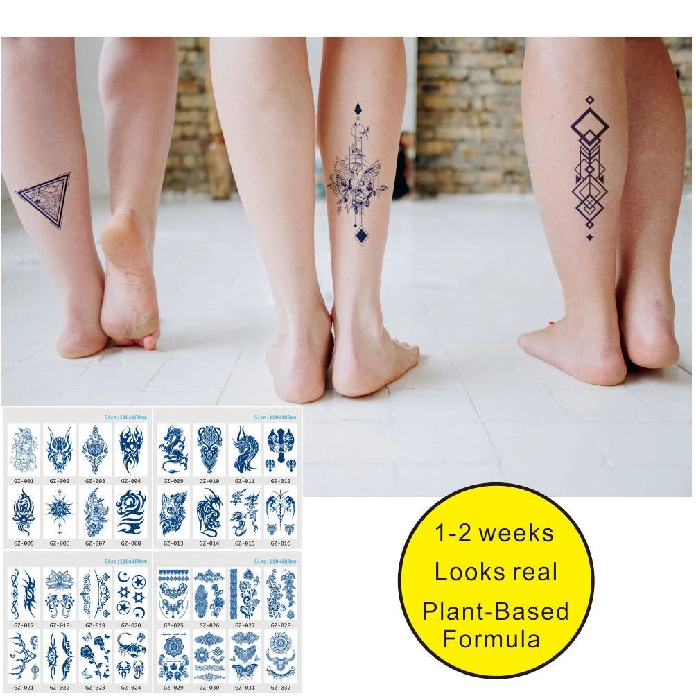 Cwp All Semi Permanent Tattoos For Your Body Stick On Inkbox Tattoos Temporary Tattoos Aliexpress