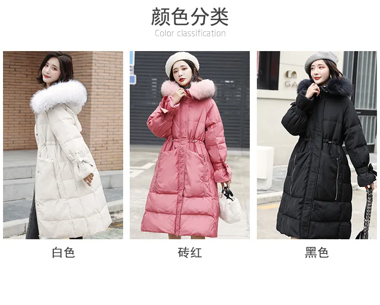 New Autumn Winter New Hooded Down jacket Women Fashion Casual Loose Thick white duck Down Coat Female Outerwear W150