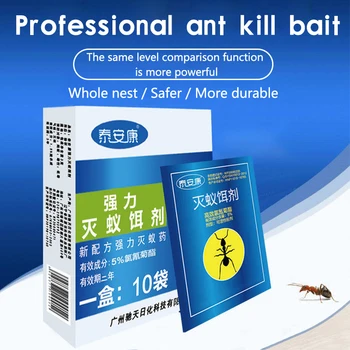 

200Pcs Powerful Green Leaf Killer Killing Bait Powder Ants Drugs Repellent Trap Pest Control Effective Killing Termite Red Ants