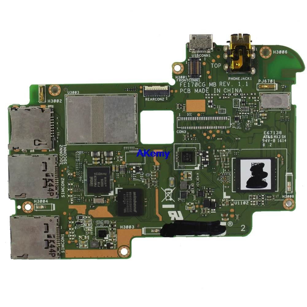 Плата для Asus FonePad 7 FE170CG 4 Гб планшетный ПК Компьютер Материнская плата Совершенно новая хорошо работает Материнская плата тест