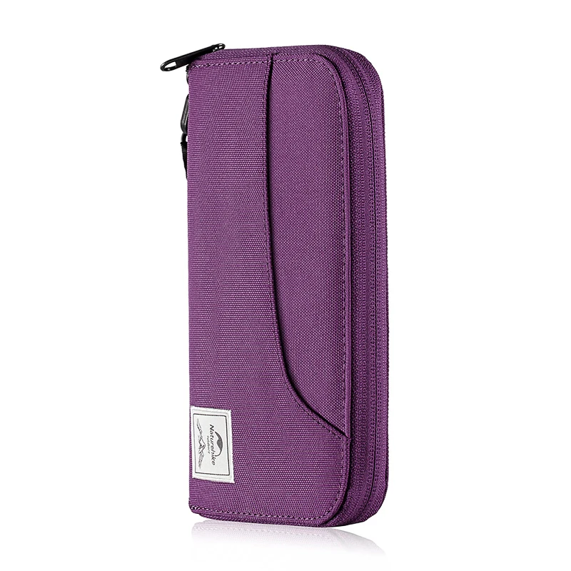 Naturehike RFID Travel Wallet Ultralight Portable Travel Bag Waterproof For Documents Credit Cards Multi Functional NH18X020-B