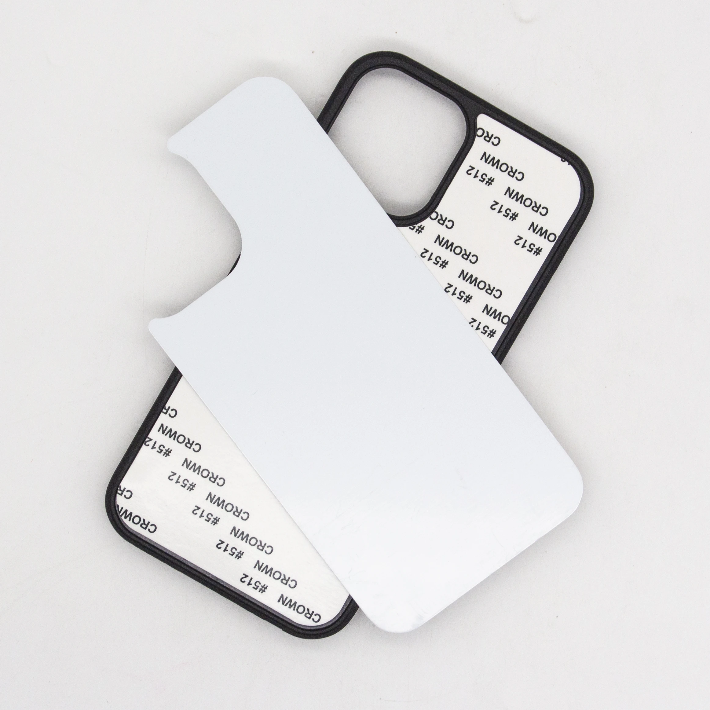 5pcs Sublimation Phone Case Rubber TPU  For iPhone 16 15 15 pro max 14 13 12 12 pro 12 11 With Aluminium Plate 5