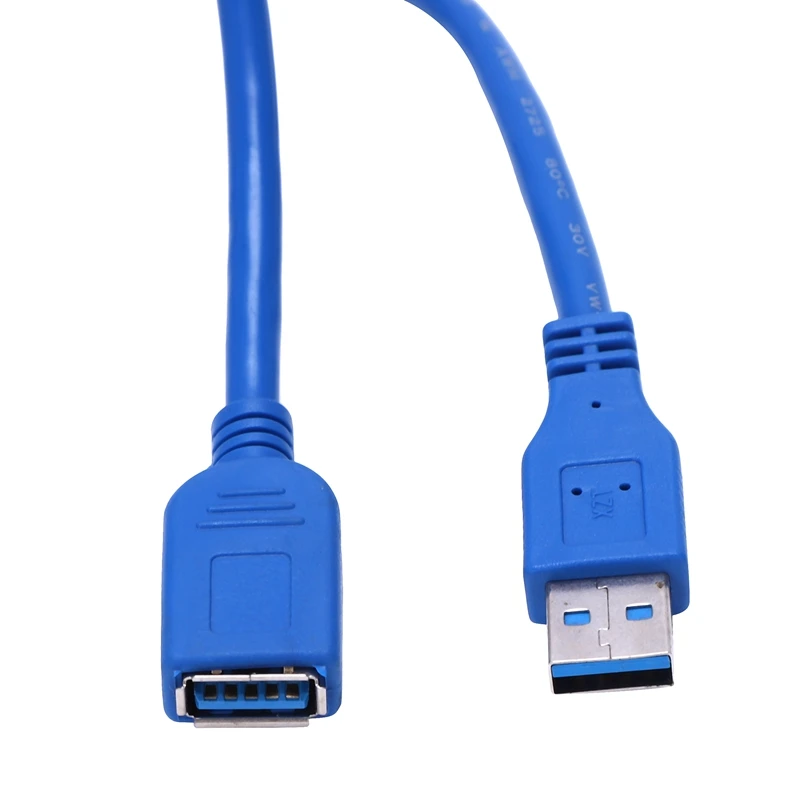 50 см 2" Передача данных USB 3,0 A папа-мама удлинитель синий