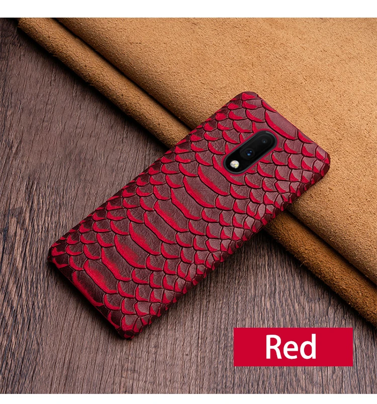 Чехол для телефона One plus 6 6T 7 7T Pro Чехол для 3 3T 5 5T Задняя крышка из воловьей кожи с текстурой змеи