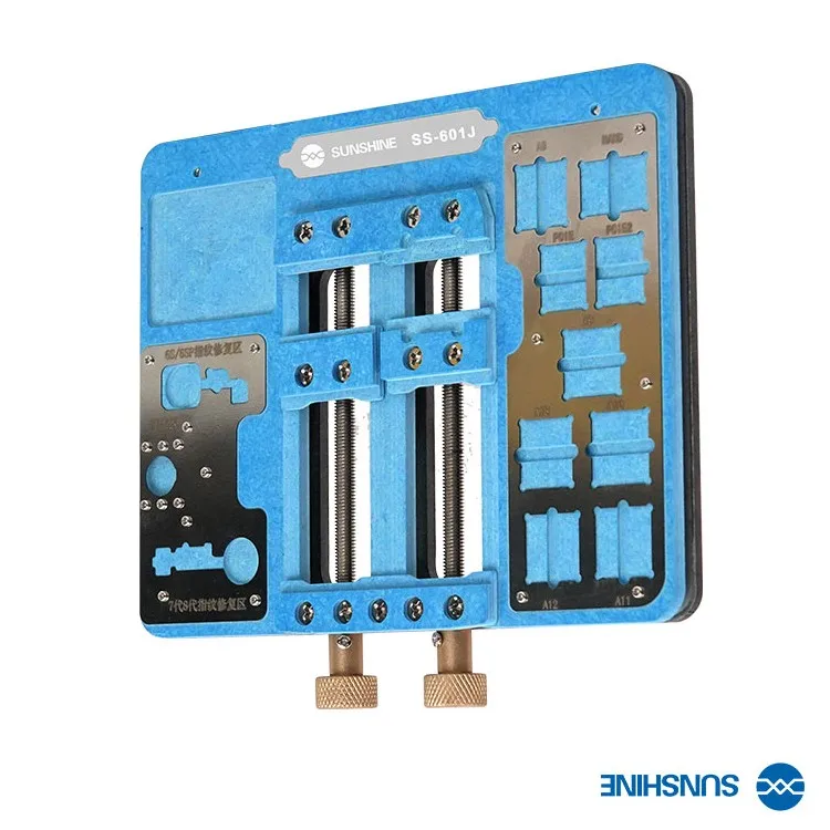 SUNSHINE SS-601J 2020 upgrade mainboard fixture for iPhone fingerprint repair PCB bracket mainboard welding repair
