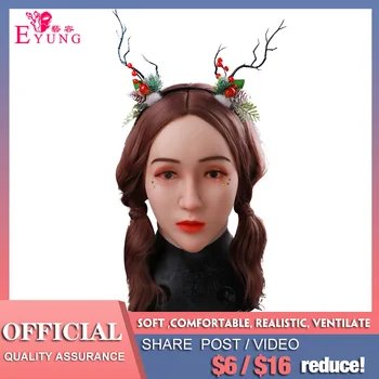 

Angela Artificial Human Skin Face Realistic Silicone Mask For Crossdresser Transgender Cosplay Female Mask For Crossdressers