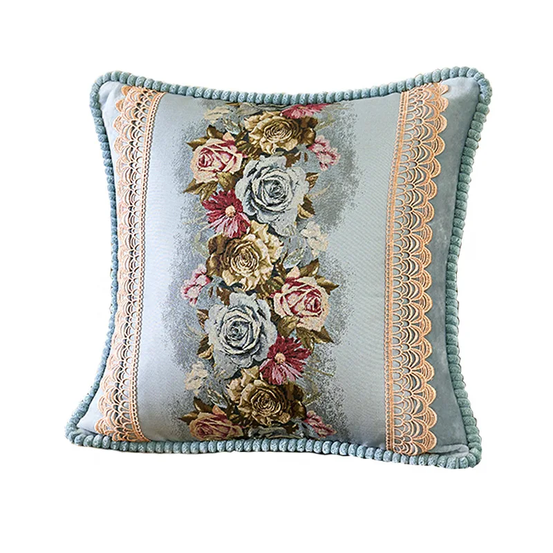 Decorative Pillowcase Back Cushion Covers Luxury Europe Home Sofa Cushion Cover Cases Car Head Pillow Cover Home Textile